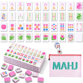 Soulchen Kaleidoscope Mahjong tiles pink collection for vibrant gameplay