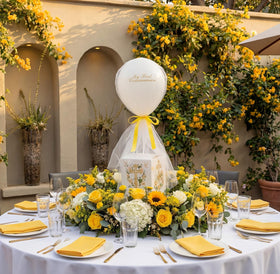 Soulchen ribbon and tulle accents elevate First Communion decor