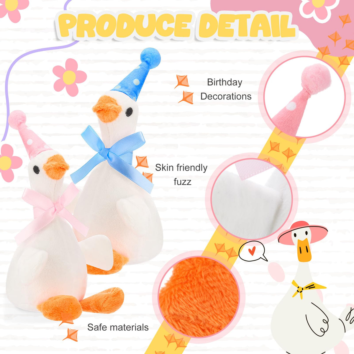 Soulchen adopt-a-goose board enhances interactive party signage.
