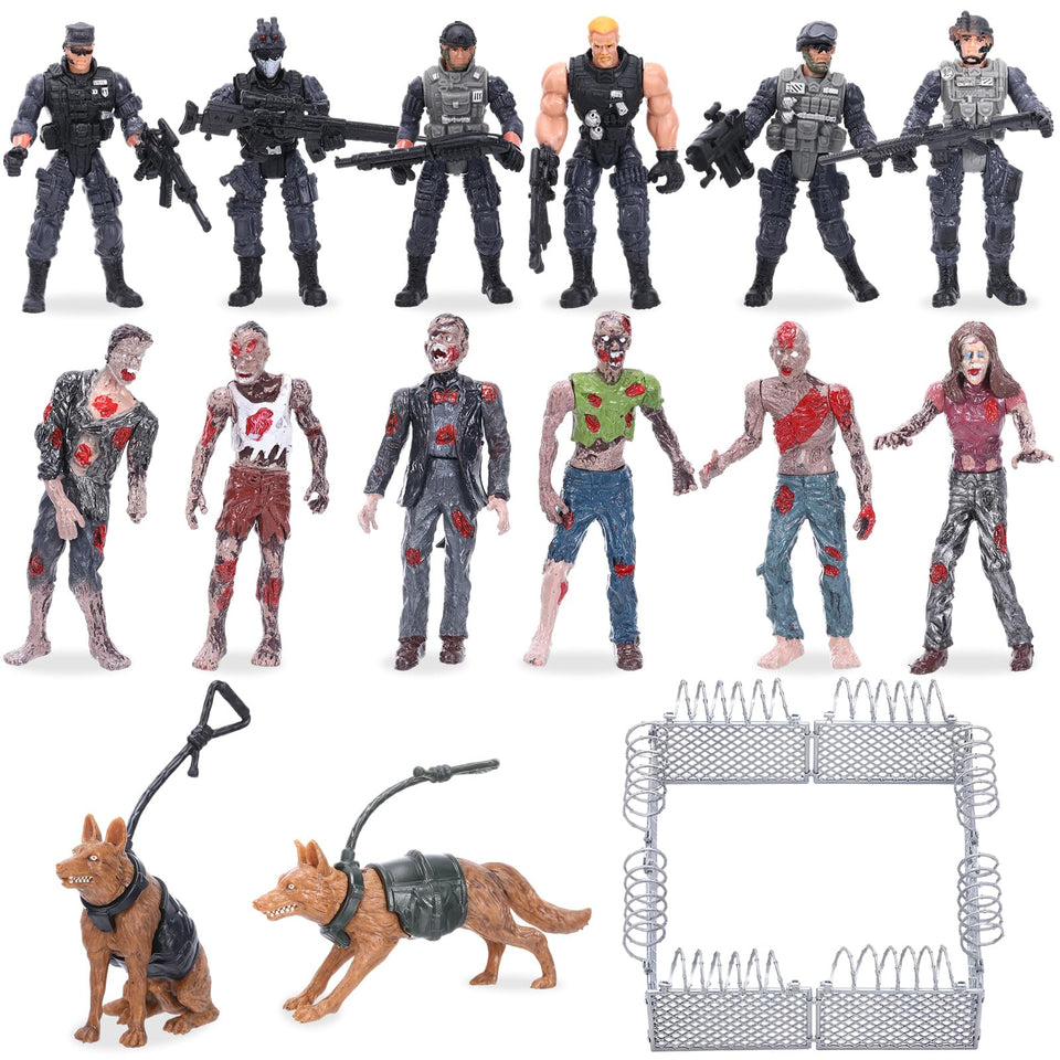 Soulchen Special Forces army men figure set for imaginative play with durable PVC figures