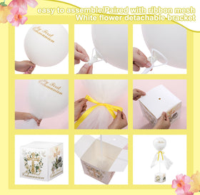 Soulchen white and gold tulle fabric adds graceful drape