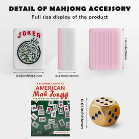 SOULGAME Mahjong tiles pink set highlights dots, bams, and cracks for authentic gameplay visuals.