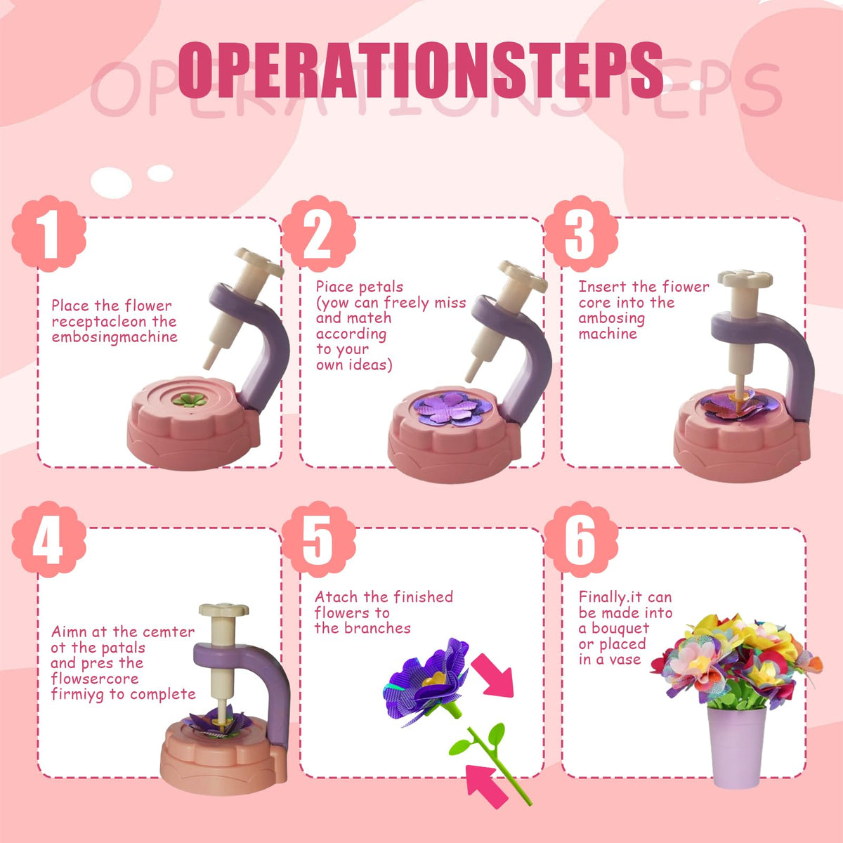 Soupost craft tools and parts provide safe, durable materials for flower making.