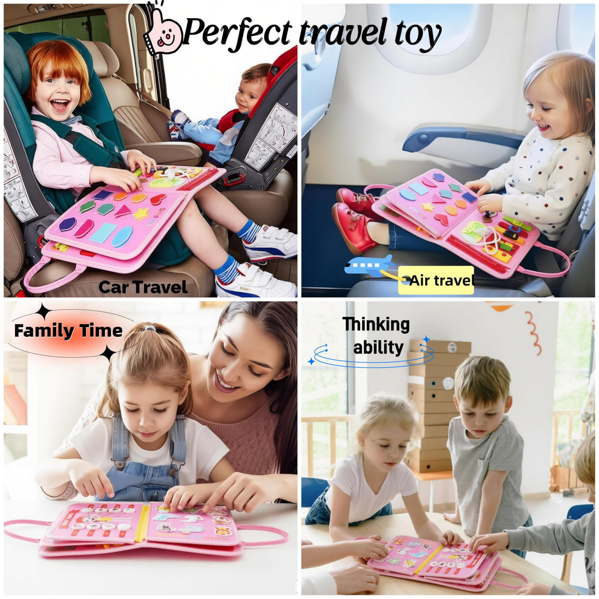 Soupost Busy Board demonstrates emotion recognition for social skills.
