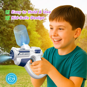 South Beach Bubbles 7oz easy-fill tank speeds refills during play.