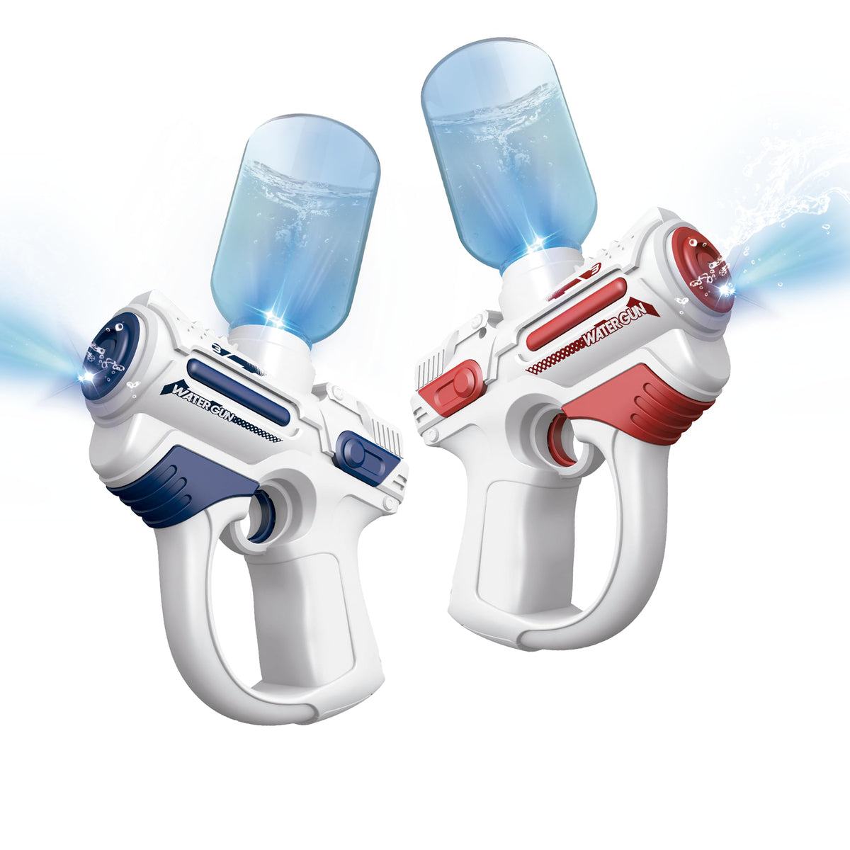 South Beach Bubbles light-up water guns two-pack for kids at poolside play.