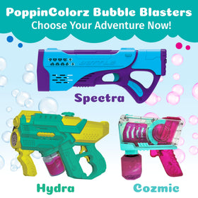 PoppinColorz Click Trigger ease-of-use for kids during bubble play