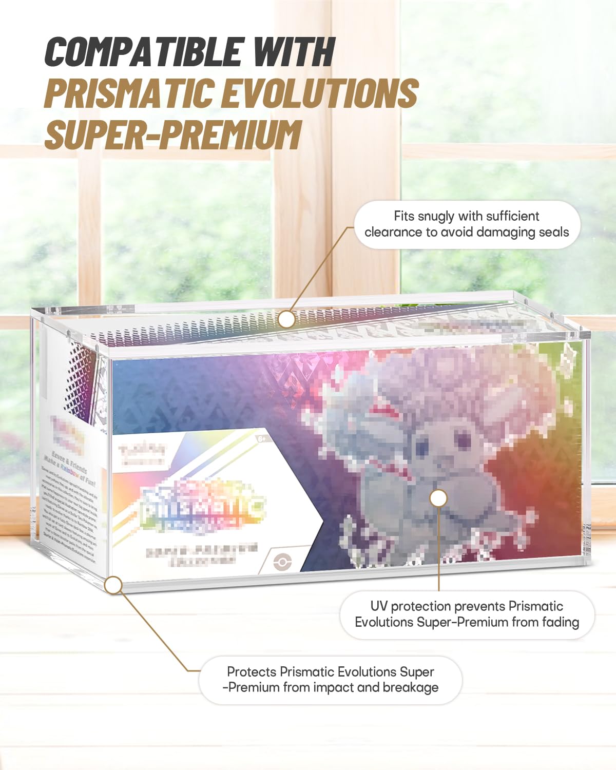 SOWANO crystal clear 360 visibility showcases the collection without distortion.