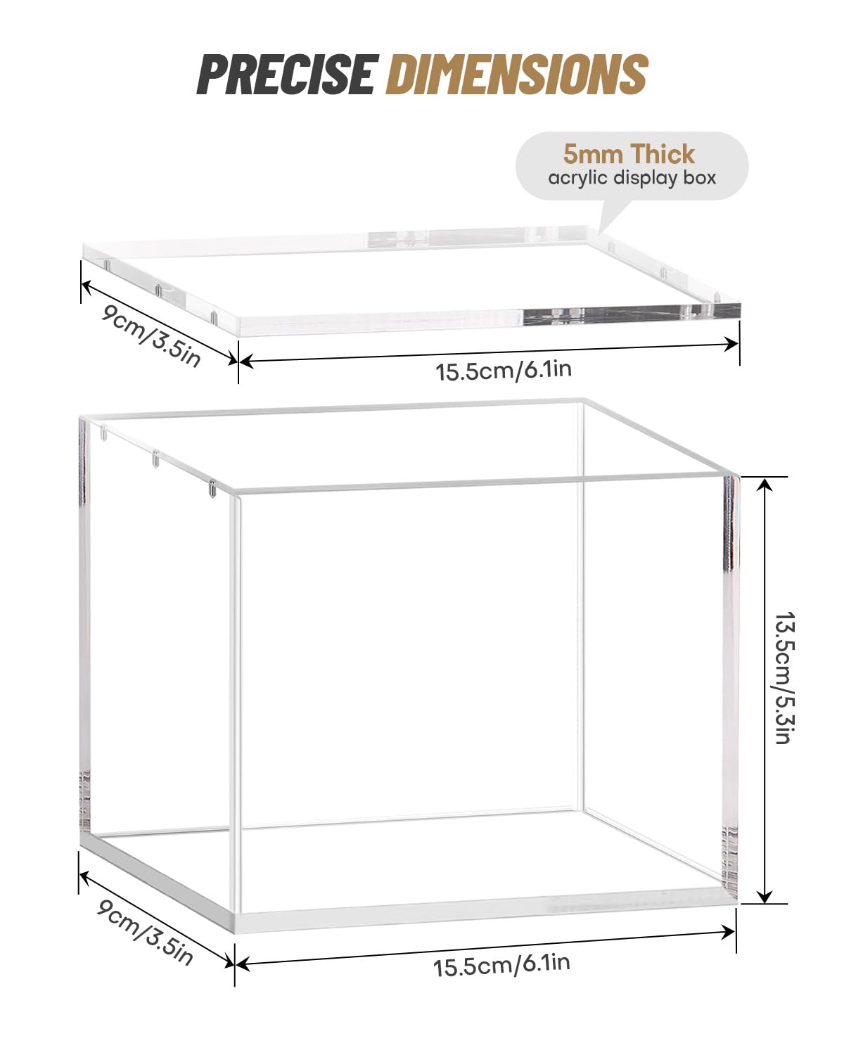 SOWANO PKMN booster box display case side view showcasing compact, stackable storage