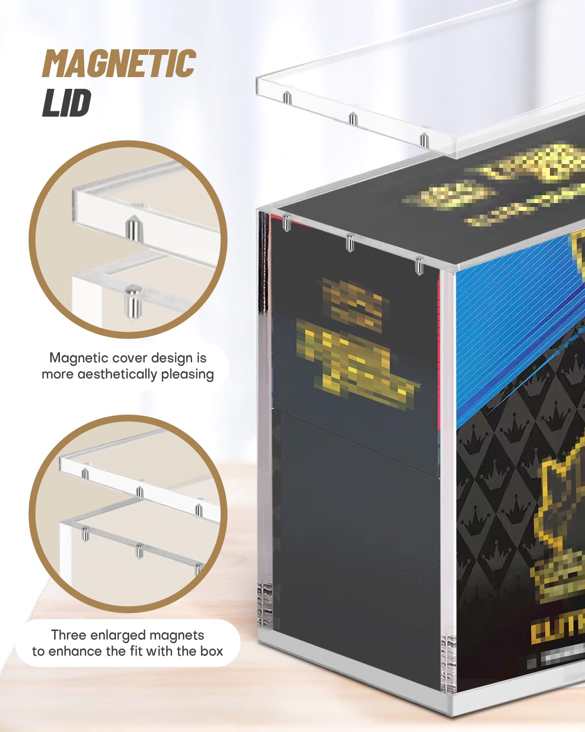 SOWANO stackable acrylic case supports expanding displays without clutter