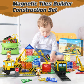 Soyee construction-site rescue playset promoting collaborative storytelling