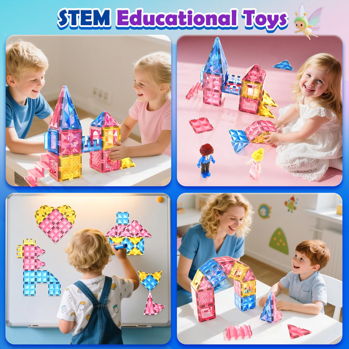 Soyee Diamond Tiles princess figurines encourage storytelling and creative role-play