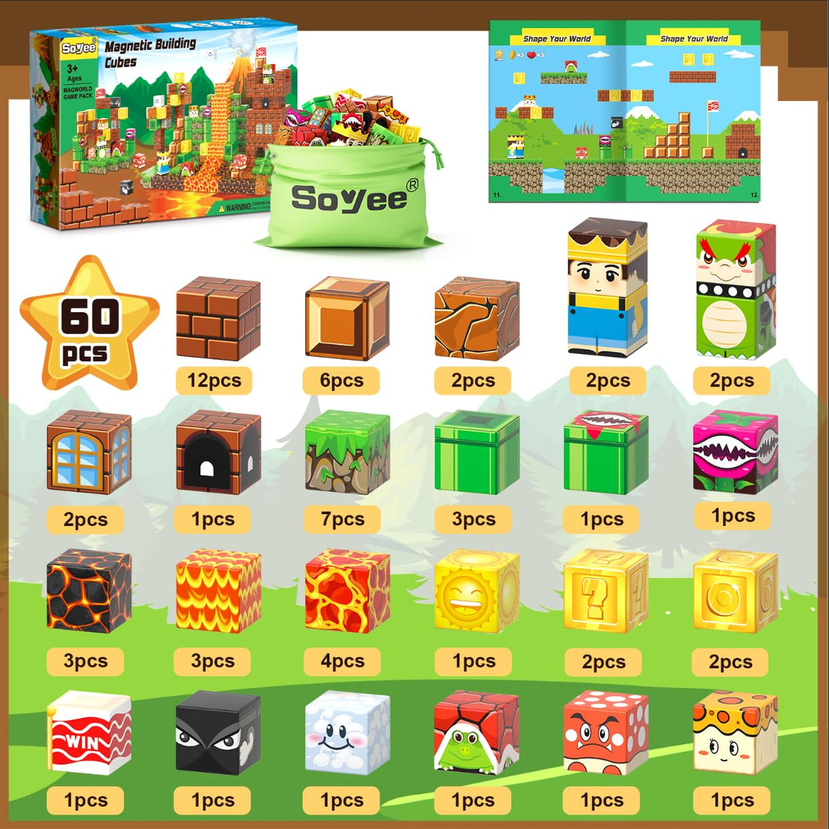 Soyee Magnetic Blocks classroom play demonstrates classroom-friendly learning through collaboration and design
