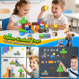 Soyee travel tin and blocks with rounded edges for safe play.