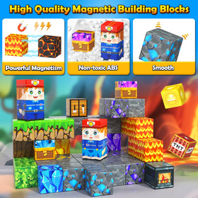 Soyee magnetic blocks support STEM learning through color, shapes, and patterns.
