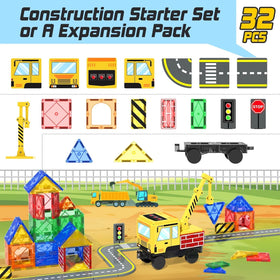 Soyee magnetic tiles ABS material emphasizes durable, safe play for kids.