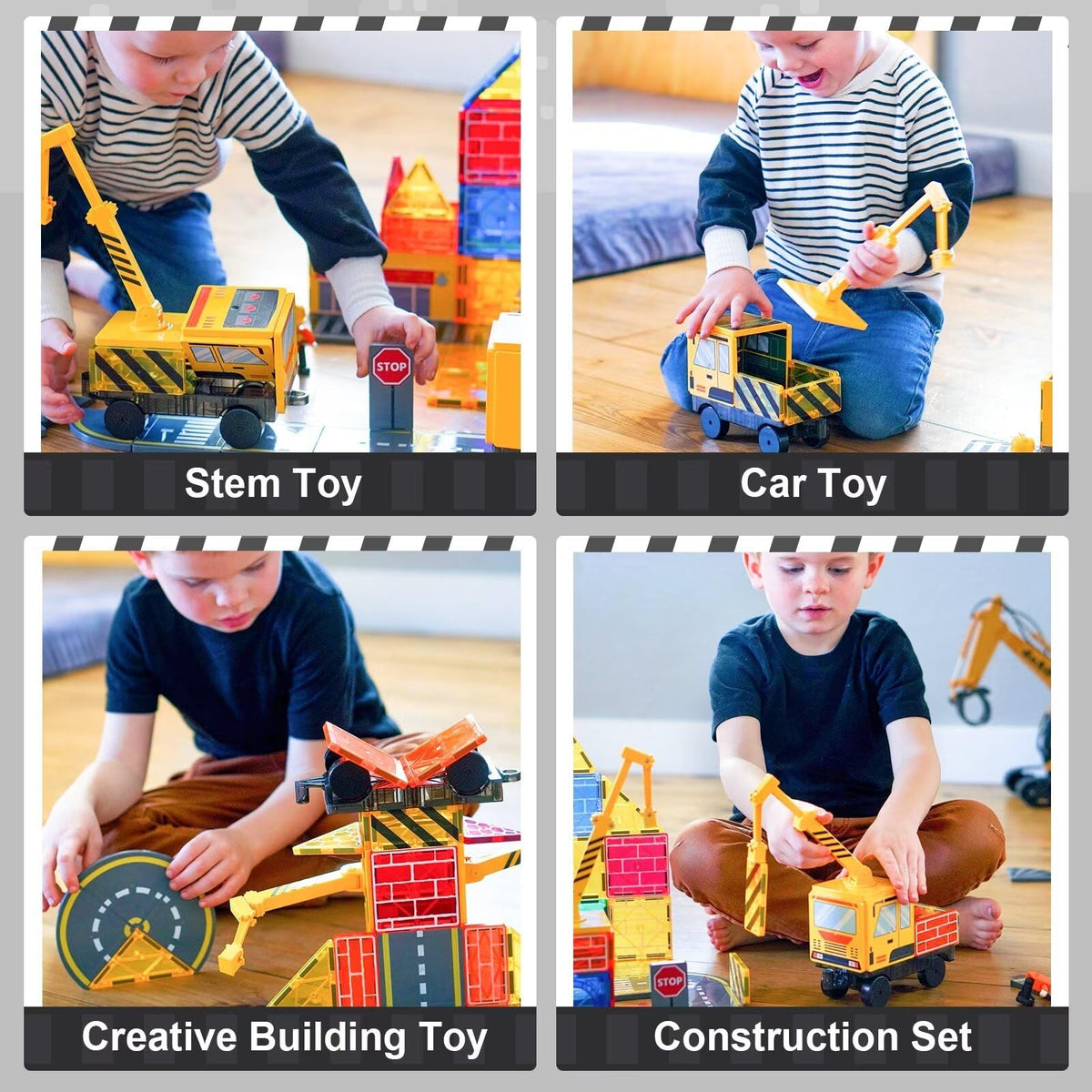 Soyee magnetic tiles building magnets promote hands-on creativity and engineering thinking.