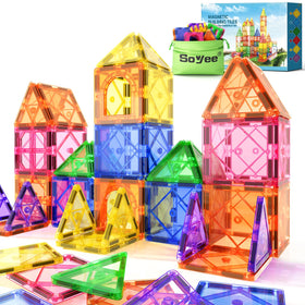 Soyee magnetic tiles color-recognition play set for early learning