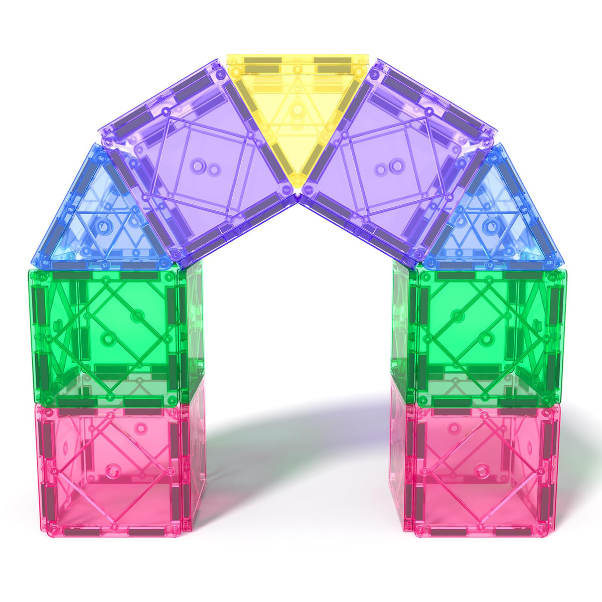 Soyee magnetic tiles family bonding during screen-free building sessions