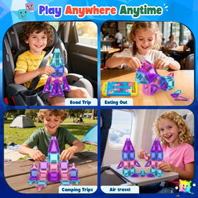 Soyee Magnetic Tiles STEM learning promotes hands-on exploration