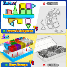 Soyee ABS construction promises durable, non-toxic blocks for everyday use.
