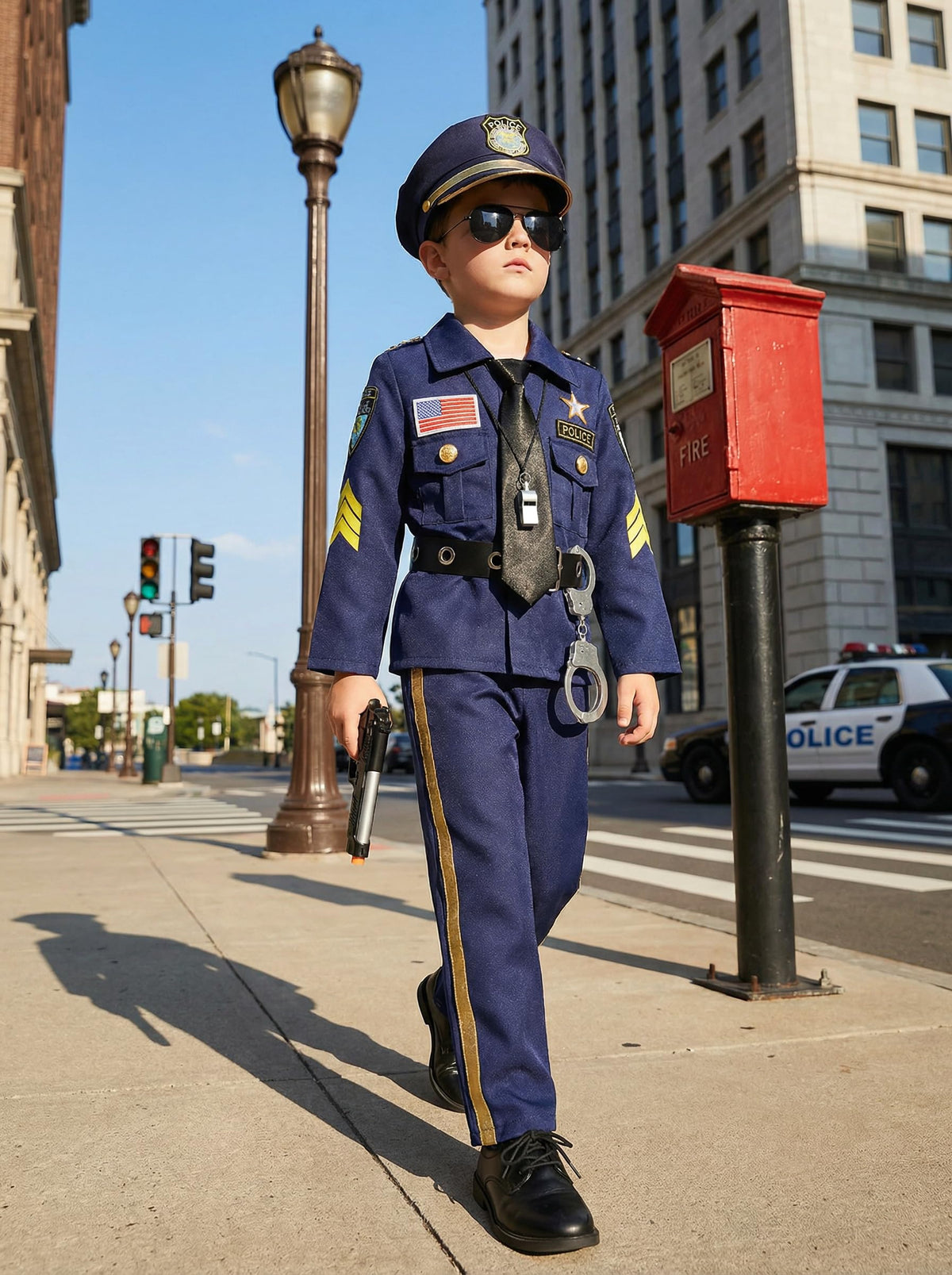 Soyoekbt police costume pants designed for comfortable all-day activity.