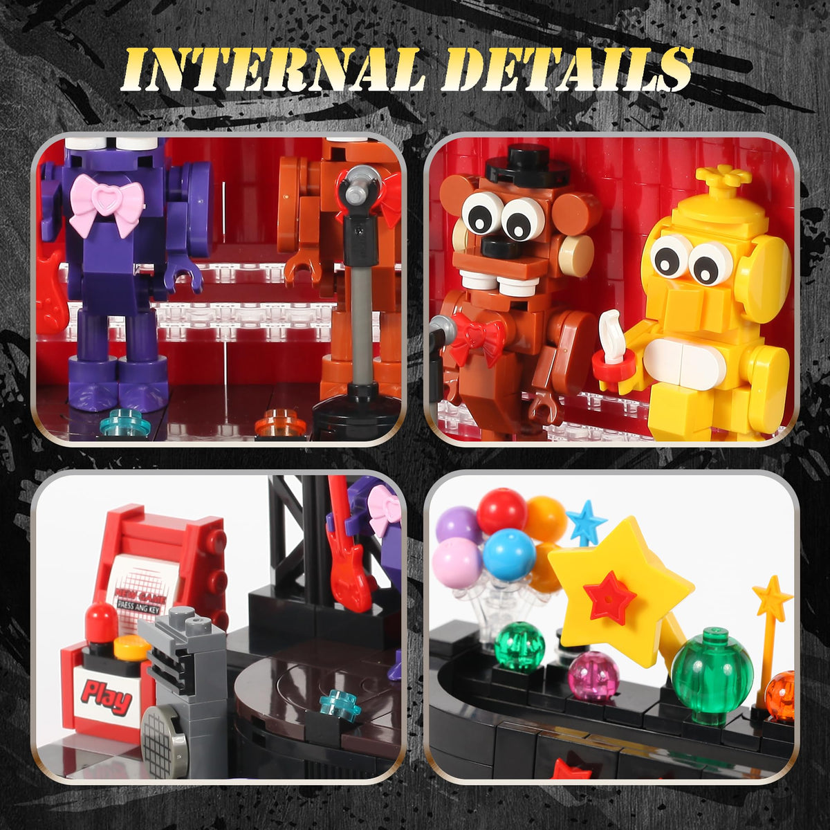 Spaciolo lego-compatible bricks: seamless integration with standard sets enhances creativity.