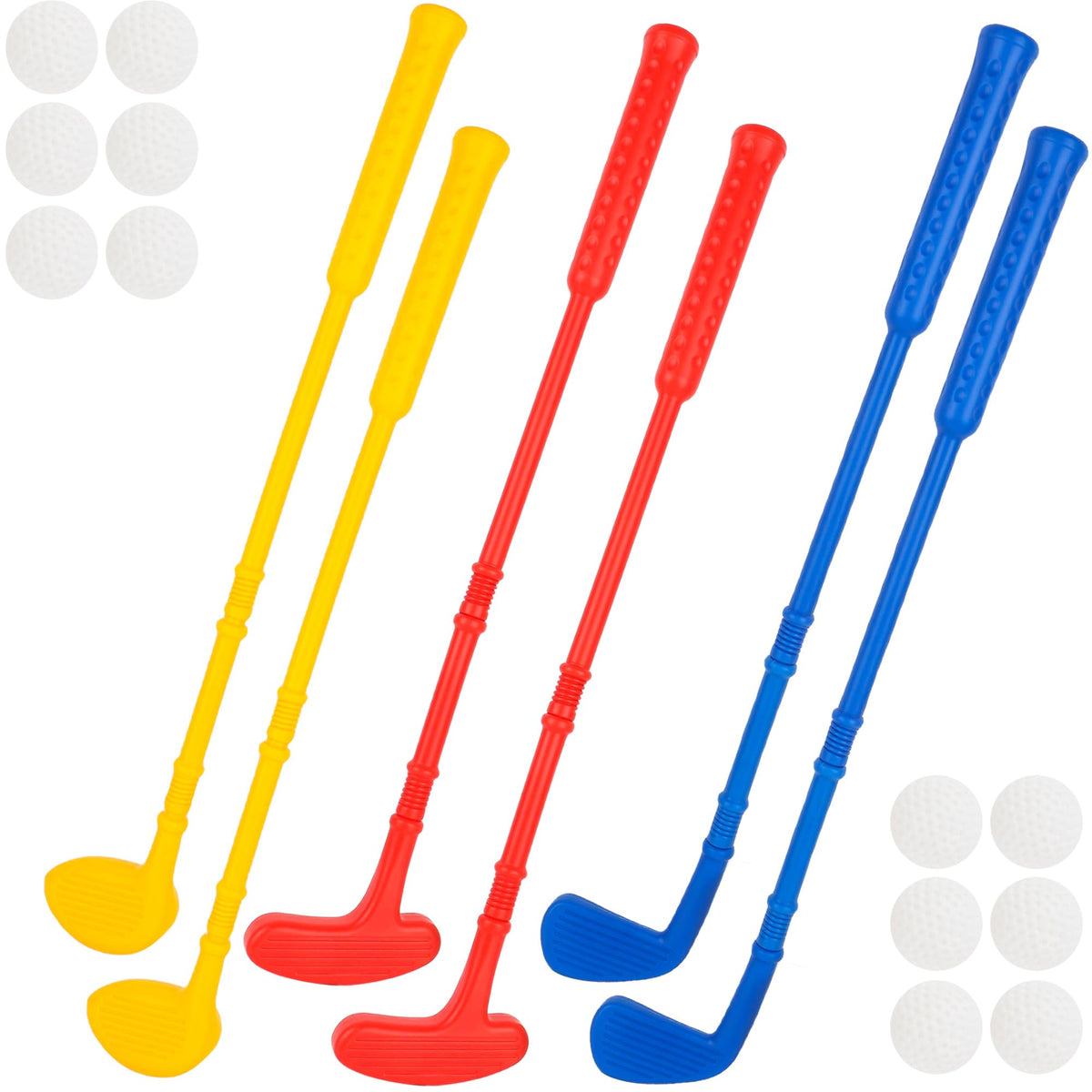 Spaluck plastic mini golf clubs set for toddlers for indoor or outdoor play