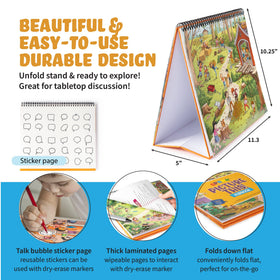SPARK INNOVATIONS on-the-go fold-flat design fits homeschooling and travel contexts.
