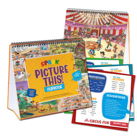 SPARK INNOVATIONS Picture This Busy Book cover for storytelling and early language practice on the go.