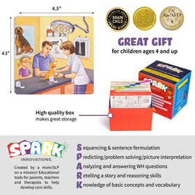 Spark Innovations image-rich cards suitable for SEL, ESL, and early learning routines