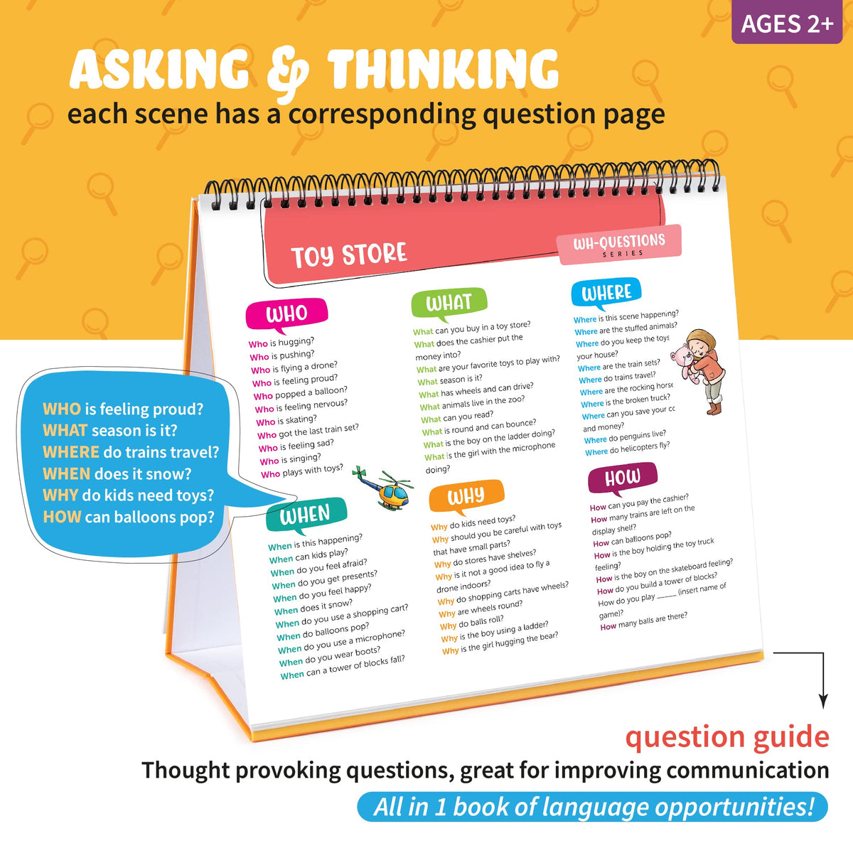 SPARK INNOVATIONS WH questions prompt cards support sentence building and storytelling cues.