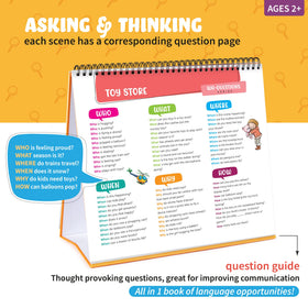 SPARK INNOVATIONS WH questions prompt cards support sentence building and storytelling cues.