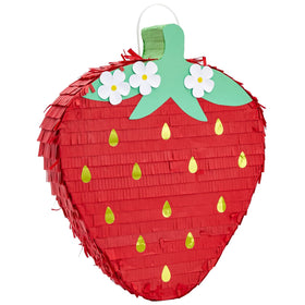 Sparkle and Bash strawberry pinata front view for berry-themed celebrations.