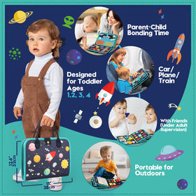 SparkleMe busy board lacing-ties build early dressing skills through tying practice