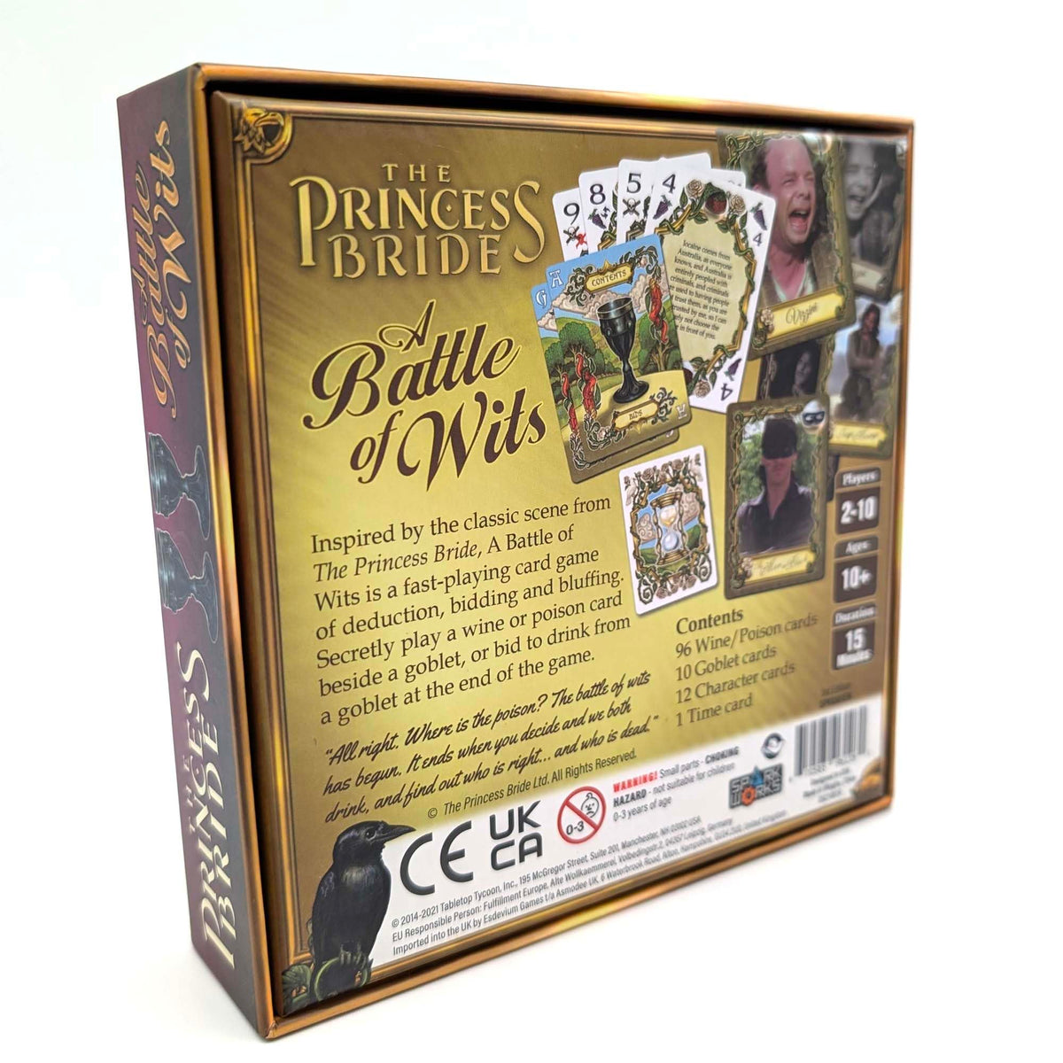 SparkWorks Princess Bride Battle of Wits time card guiding dynamic match pacing.