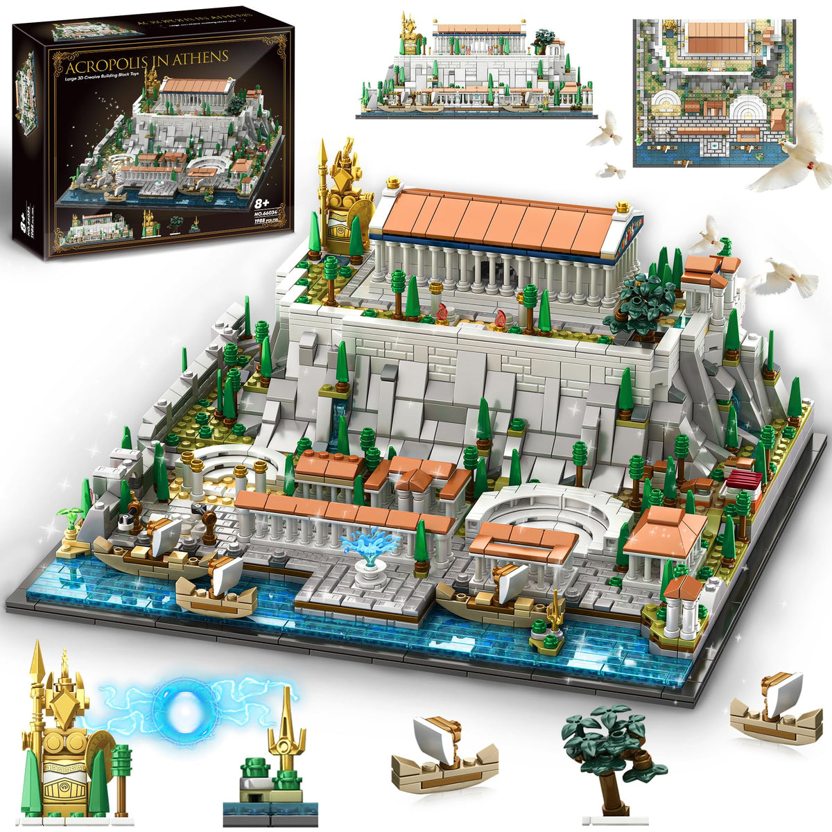 SpblastB Acropolis assembly parts show precise fit for a smooth building experience.