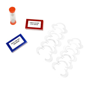 Speak Out Hasbro adult mouthpieces for chaotic yet hilarious phrase-miming rounds.