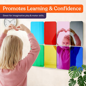 Special Supplies Sensory Wall Mirror supports imaginative play and motor skill development.