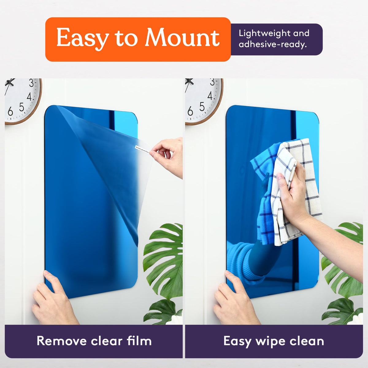 Special Supplies Sensory Wall Mirror is lightweight and easy to mount in therapy rooms.
