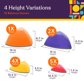 Special Supplies stepping stones for indoor and outdoor versatile play.
