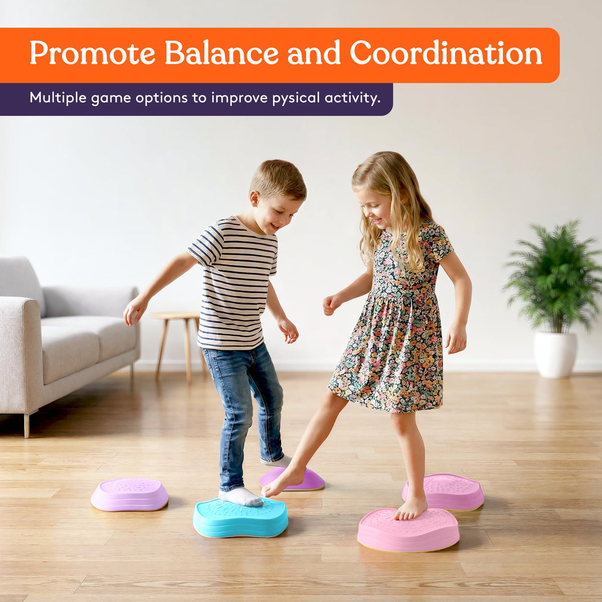 Special Supplies stepping stones crafted from heavy-duty rubber for durability.