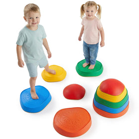 Special Supplies stepping stones are stackable for easy storage.