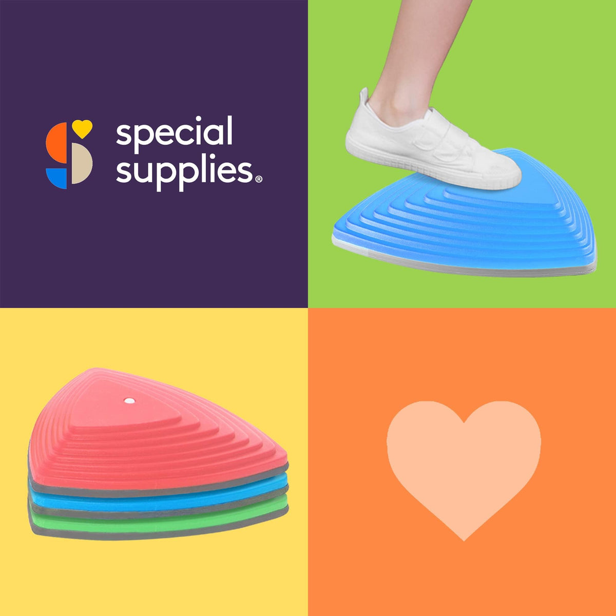 Special Supplies stepping stones support up to 220 lbs.