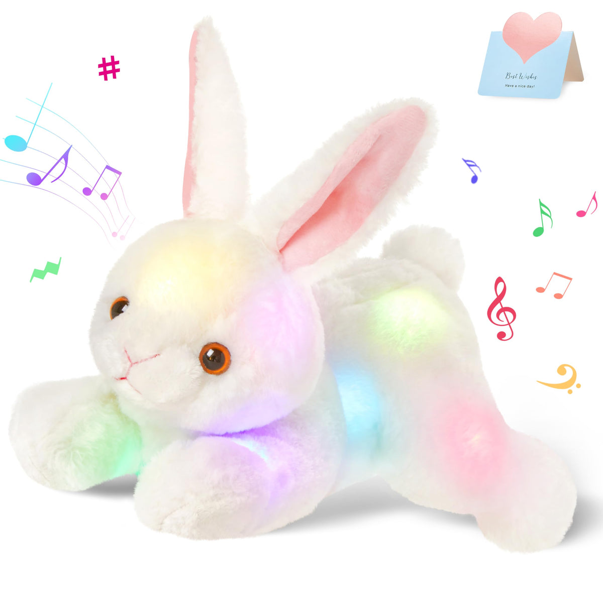 SpecialYou light-up music bunny side view glows softly for bedtime moments