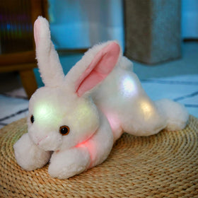 SpecialYou light-up plush bunny bedtime-use highlights a cuddly companion during night-time routines.
