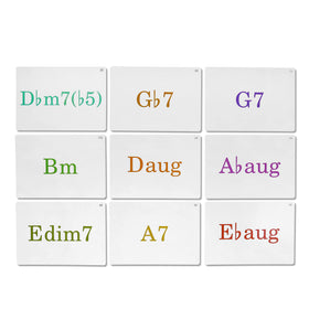 Spedemy included piano chord chart for quick reference during play.