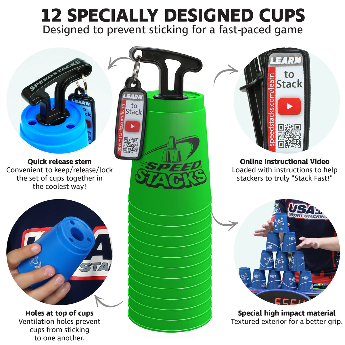 Speed Stacks family stack demo shows kid-friendly, easy-to-learn practice.