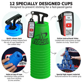 Speed Stacks family stack demo shows kid-friendly, easy-to-learn practice.