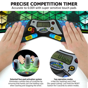 Speed Stacks G5 StackMat in 4-pad mode enables proper starting position